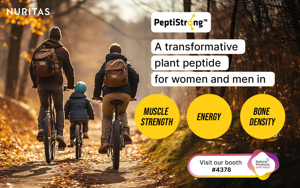 Oral Muscle peptide ingredient, PeptiStrong® delivers 20% strength gain and 1% increase bone density in latest clinical trial in 56 days